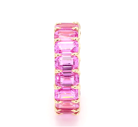 Pink Sapphire Eternity Ring, 3/4