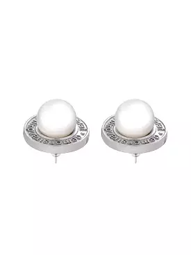 QED PEARL EARRINGS SILVER