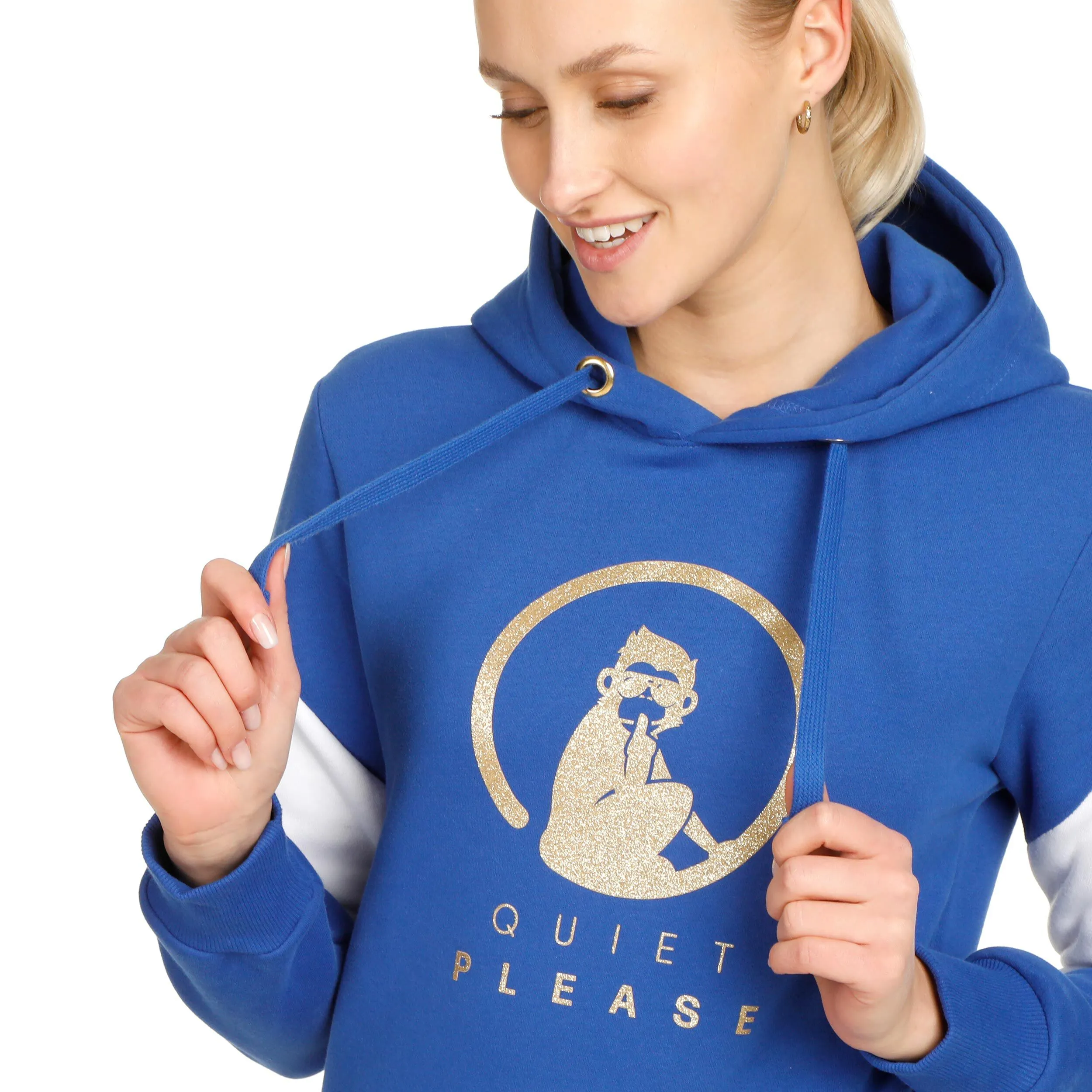 Quiet Please Retro Stripe Hoody Women