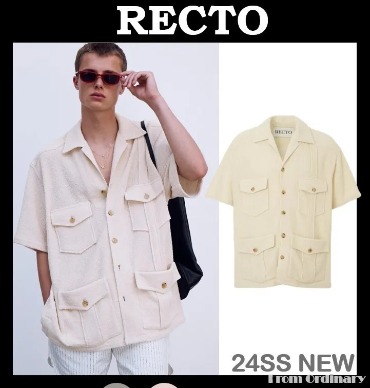 RECTO  |Street Style Cotton Shirts