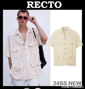 RECTO  |Street Style Cotton Shirts