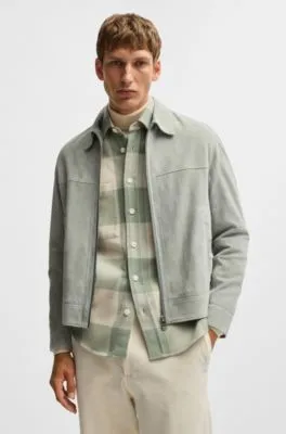 Relaxed-fit shirt in checked cotton flannel