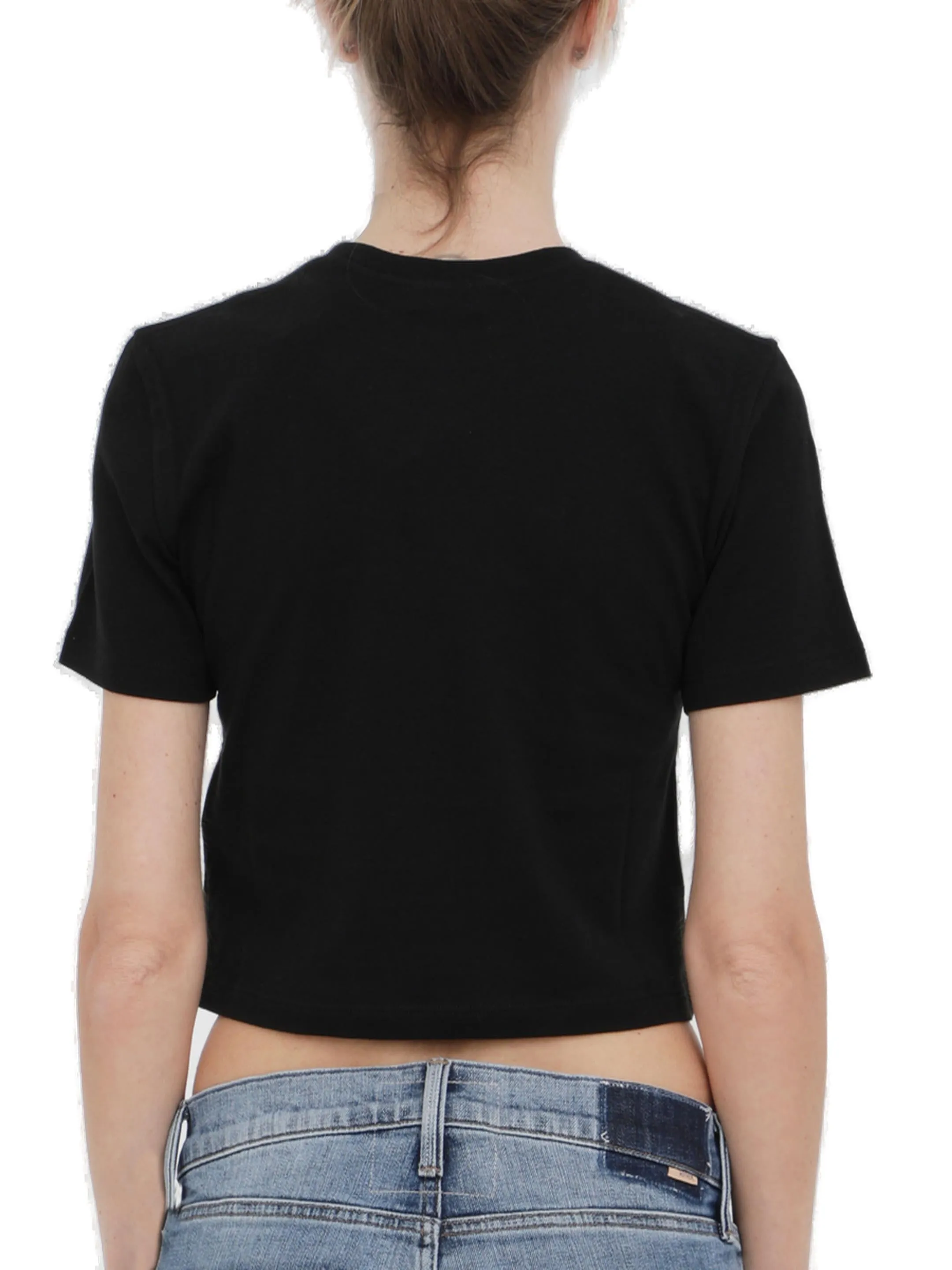 Saint Laurent Short-Sleeved Cropped T-Shirt