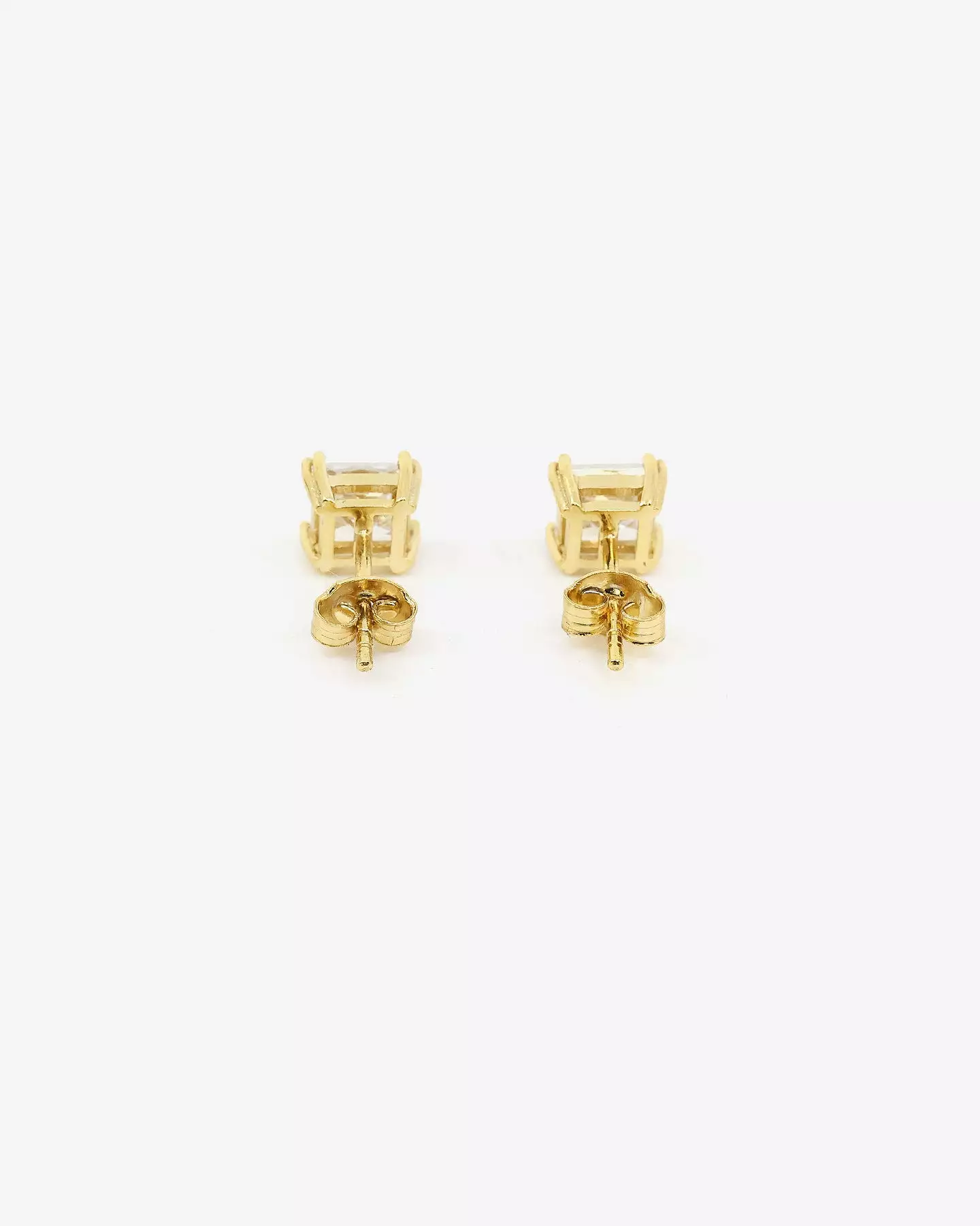 Saint Morta Square Cut Earrings Iced Gold