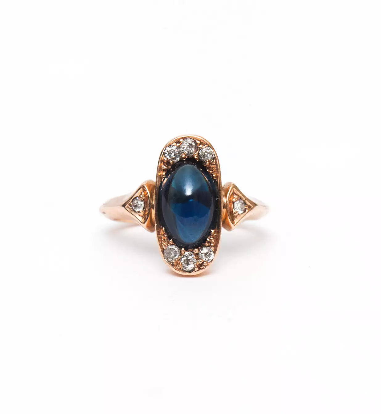 Sapphire Cabochon Cocktail Ring