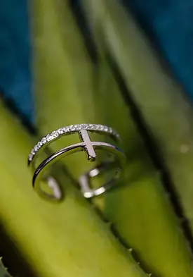 Silver Cross Ring