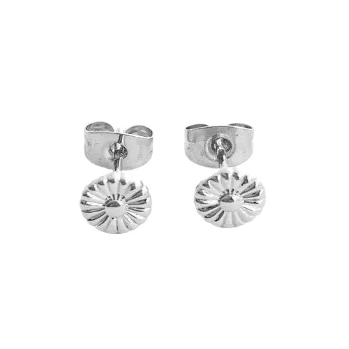 SIlver Daisy Stud Earrings