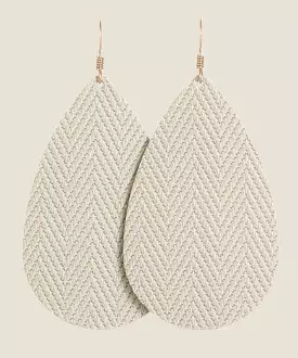 Soft Pearl Teardrop Earrings - Gold