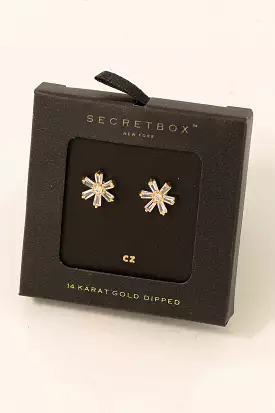 Studded Flower Stud Earrings