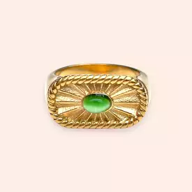 Studio Frenchie ring - sunrise stone