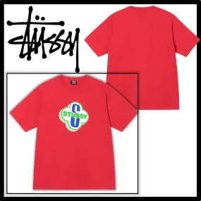 STUSSY  |Unisex Street Style Logo Skater Style T-Shirts