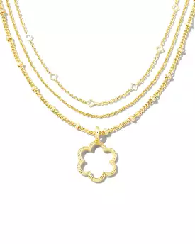 Susie Convertible Multi Strand Necklace in Gold