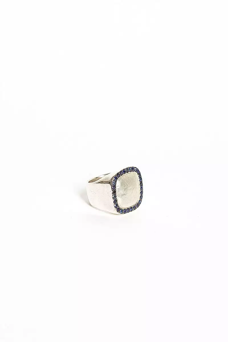 Tashan Sterling Silver Blue Sapphire Ring