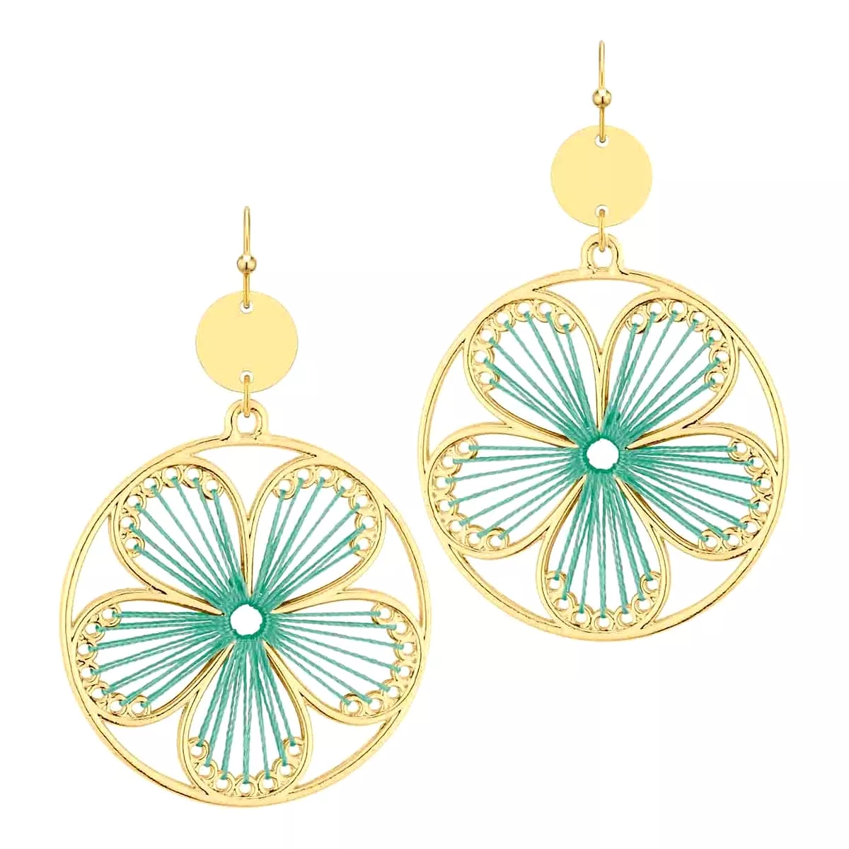 Threaded Flower Earrings