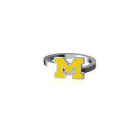 University of Michigan Bypass Ring - Enamel