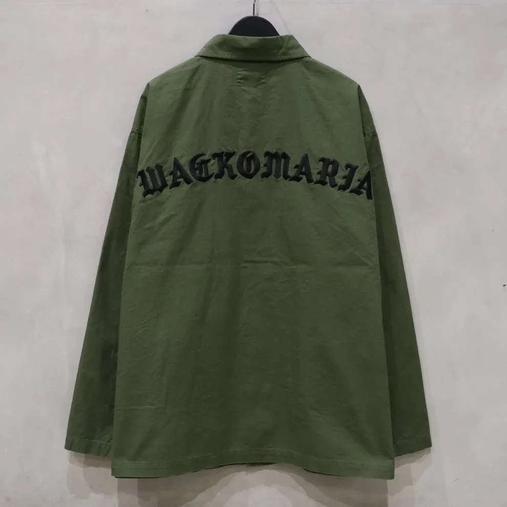 WACKO MARIA  |Street Style Long Sleeves Plain Cotton Logo Shirts