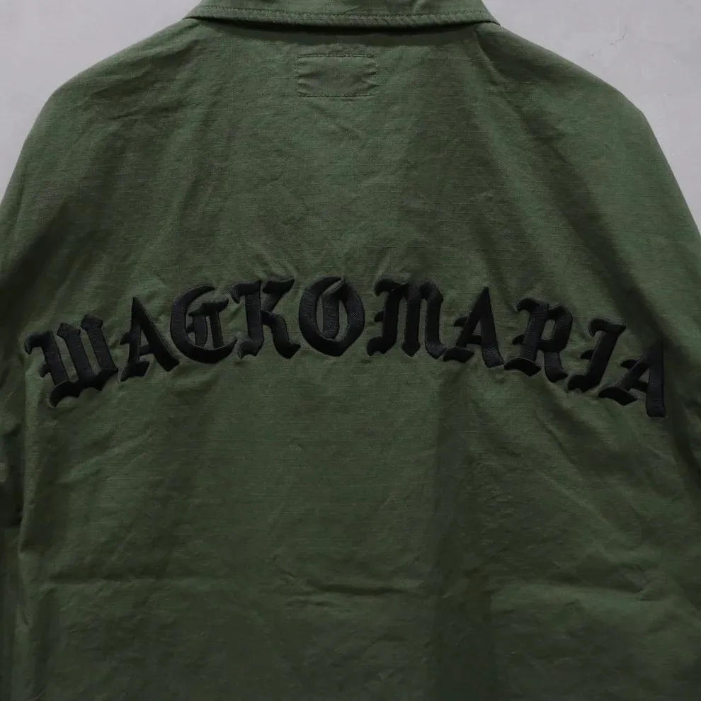 WACKO MARIA  |Street Style Long Sleeves Plain Cotton Logo Shirts