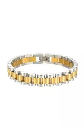 Watchband Bracelet Mixed Metal