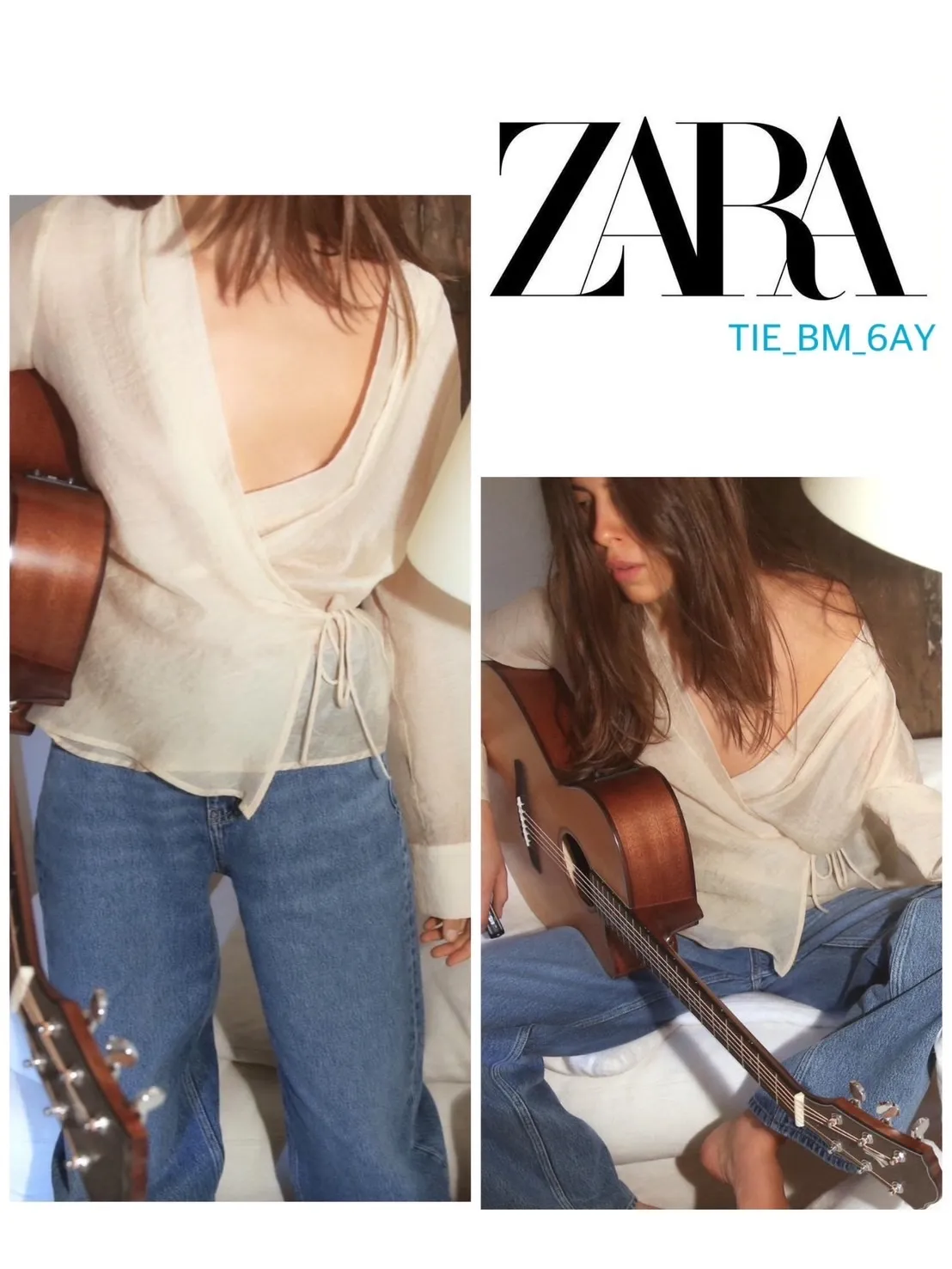 ZARA  |Casual Style Long Sleeves Plain Shirts & Blouses